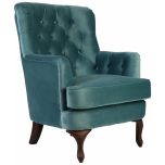 Block & Chisel Velvet Armchair