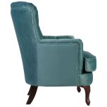 Block & Chisel Velvet Armchair
