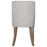 Block & Chisel upholstered dining chair with birch wood legs