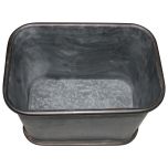 Block & Chisel galvanized zinc pot with handle