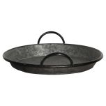 Block & Chisel galvanized zinc bowl with handles