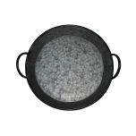 Block & Chisel galvanized zinc bowl with handles