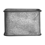 Block & Chisel galvanized zinc pot