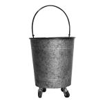 Block & Chisel galvanized zinc bucket with handle