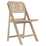 Block & Chisel weathered oak folding dining chair