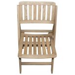 Block & Chisel weathered oak folding dining chair