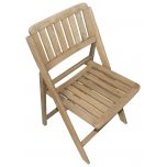 Block & Chisel weathered oak folding dining chair