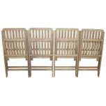 Block & Chisel weathered oak folding dining chair