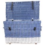 Block & Chisel blue rattan baskets