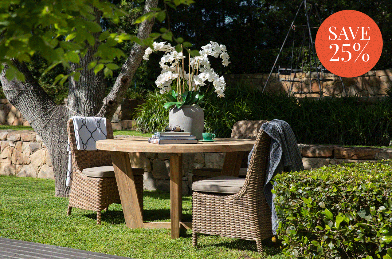 Rattan, cane and synthetic PVC woven outdoor furniture