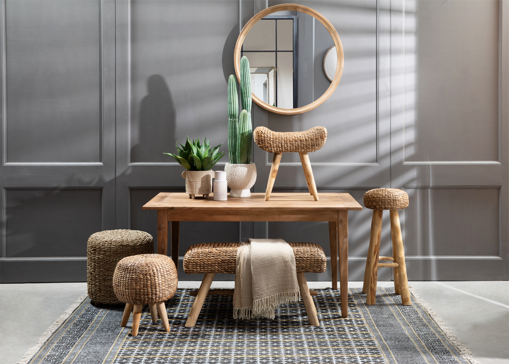 natural stools and ottomans featured collection 