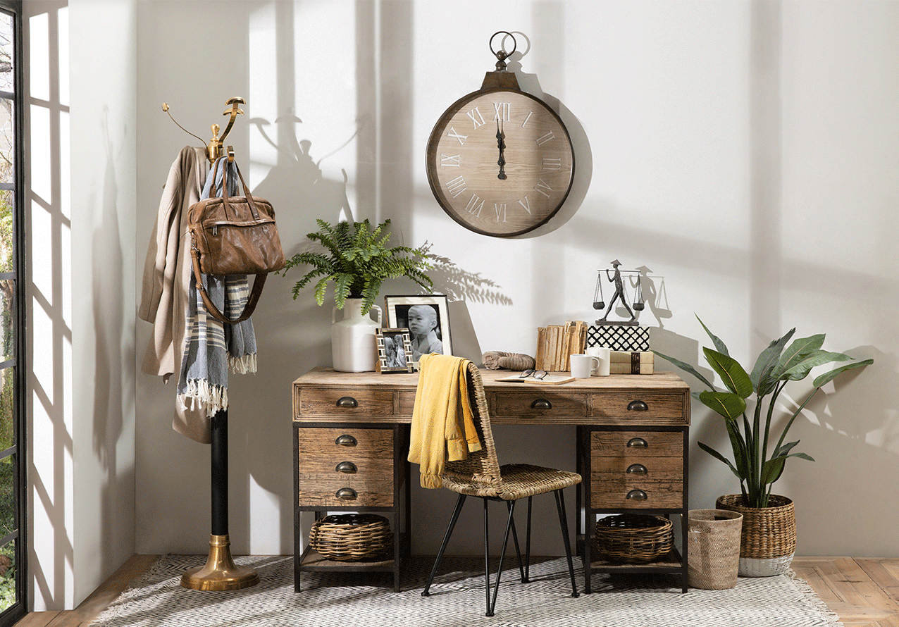 Eclectic Neutral Work From Home Spaces shop the look