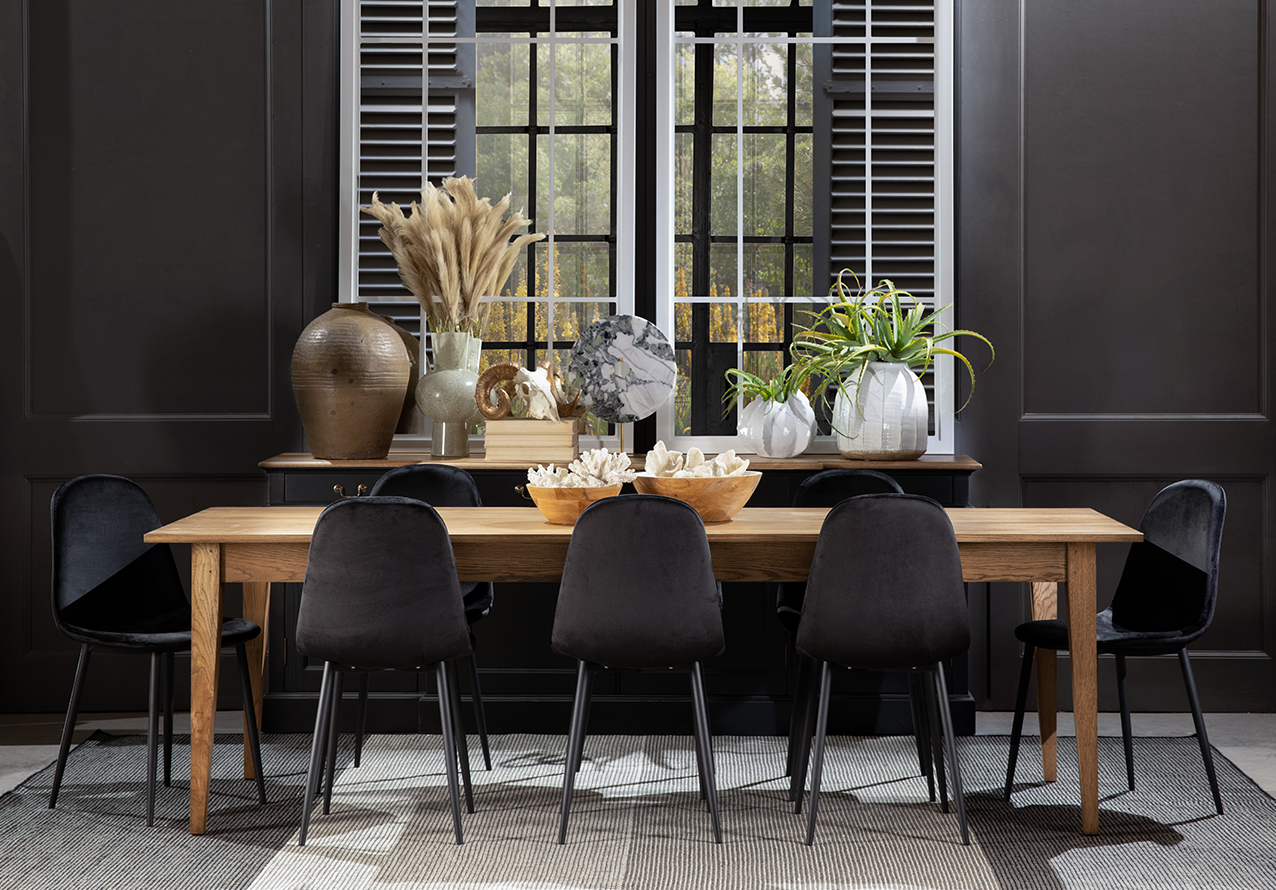 Shop the Look Black dining room