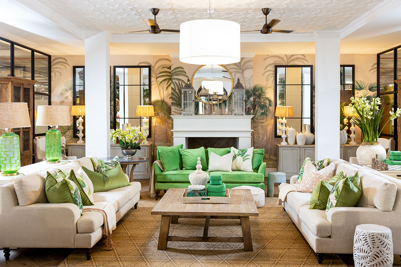 White tropical lounge