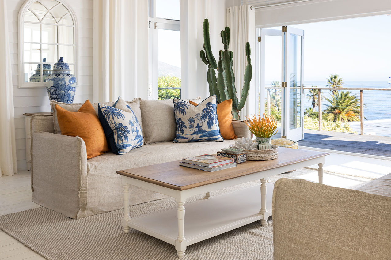 Linen Slipcover Sofa 