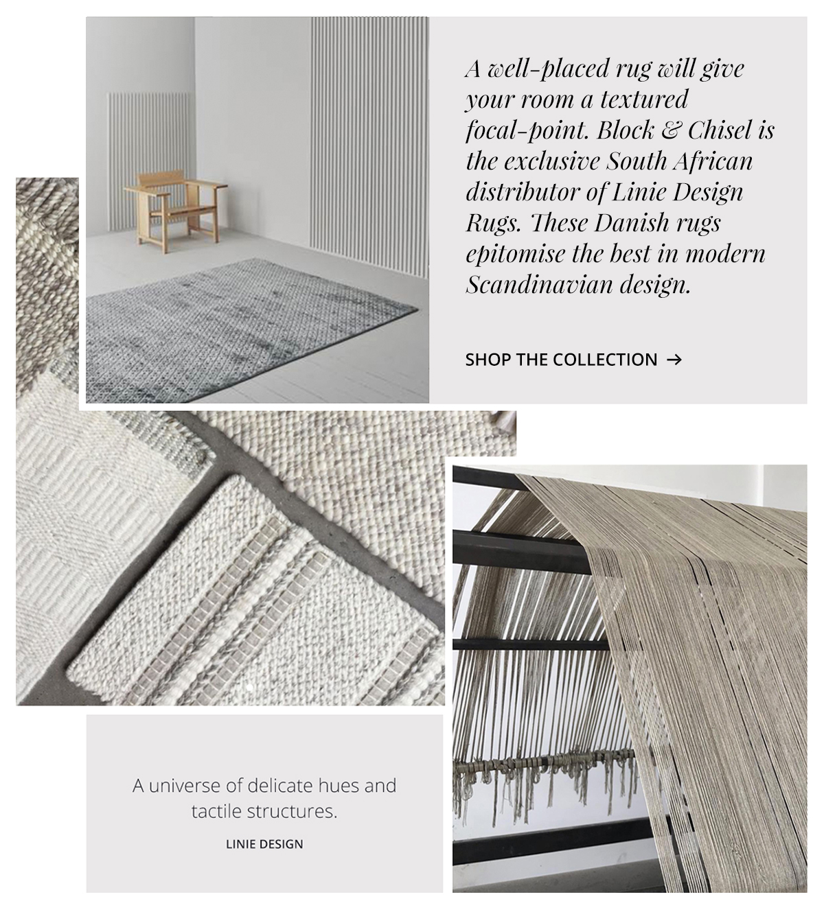 Play with texture - Linie Rugs