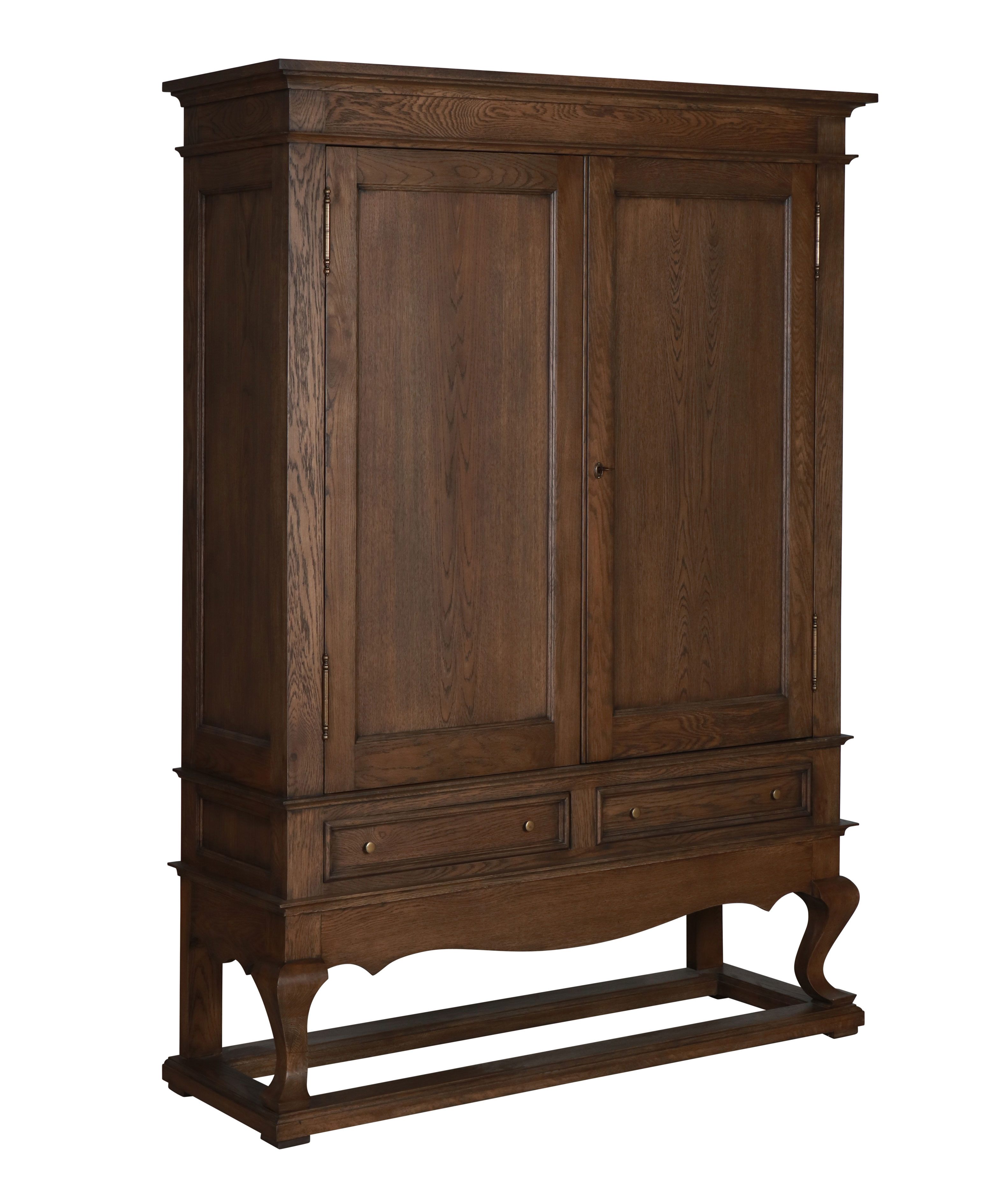 Shanghai drinks cabinet in solid antique weathered oak 
