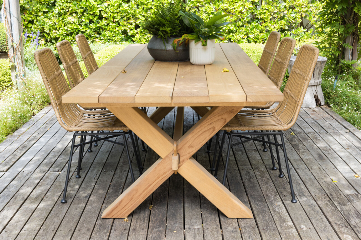 Croxley Dining Table 2600 x 1000 Block Chisel