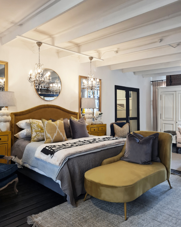 Gold online headboard queen