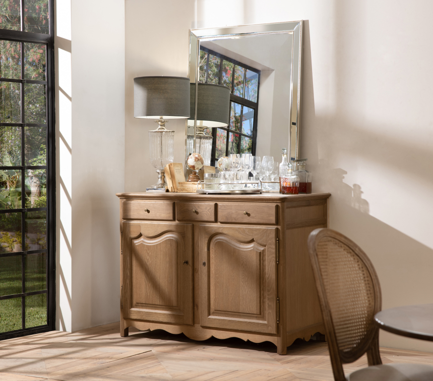 Oak cheap buffet server