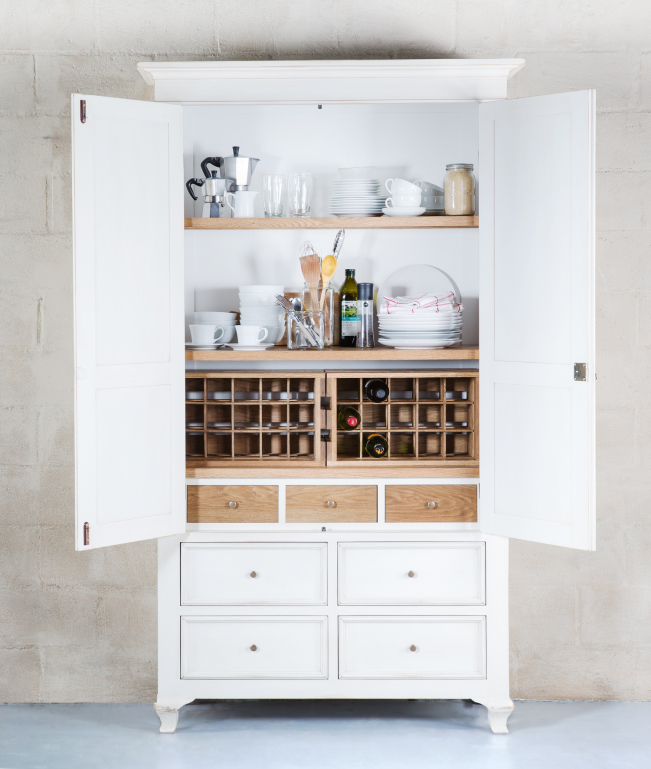 Toulouse Utility Cupboard | Antique White | Block & Chisel