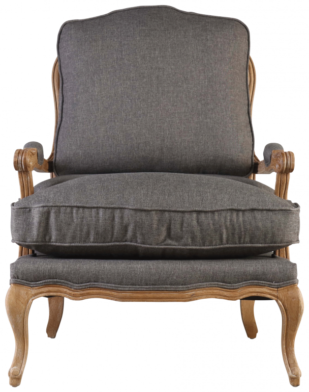 Noreis Bergere Chair Charcoal Block Chisel