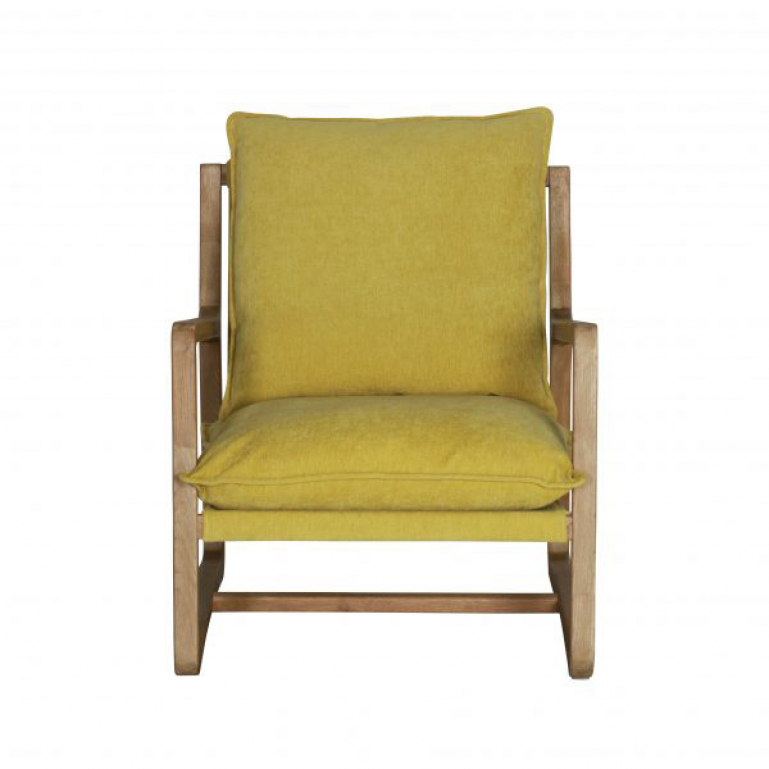 Franky Occasional chair Chartreuse Block Chisel