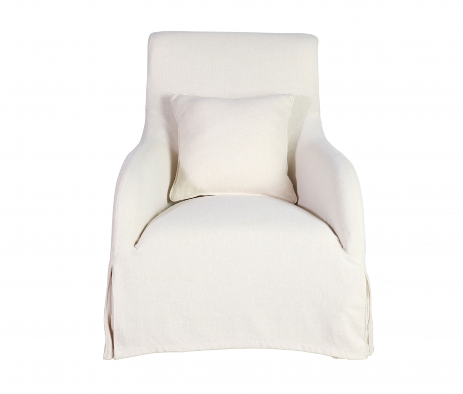 Slipcovered sales accent chairs