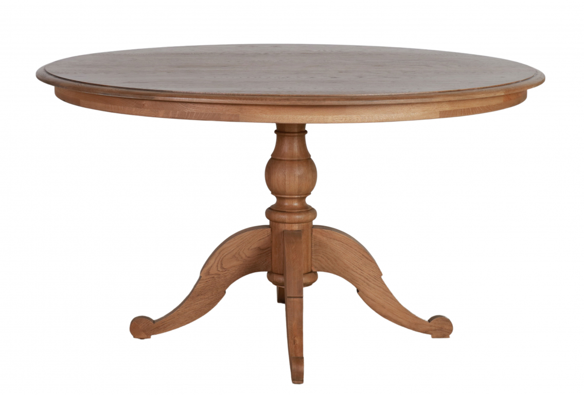 Weathered oak round dining table sale