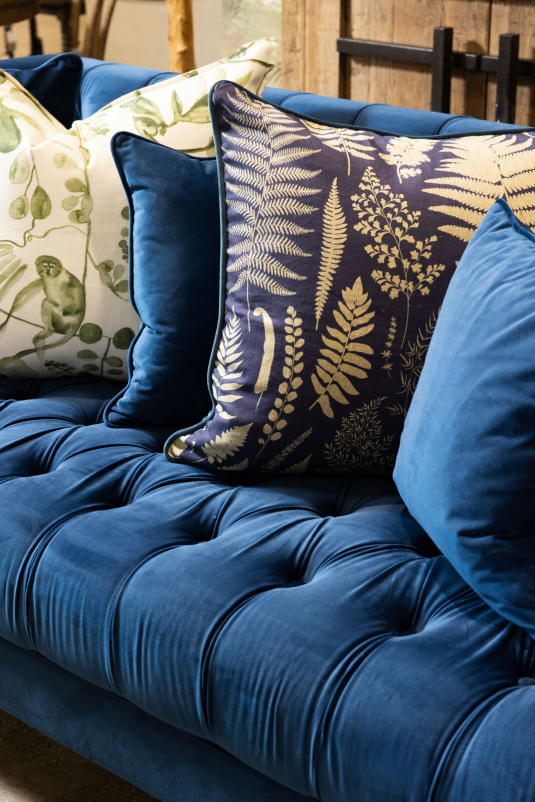Blue Fern Cushion