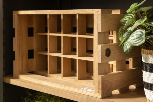 Block & Chisel 15 bottle wooden wine crate