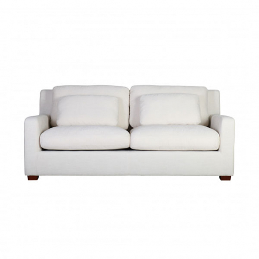 oversized modern 2 seater sofa in cream