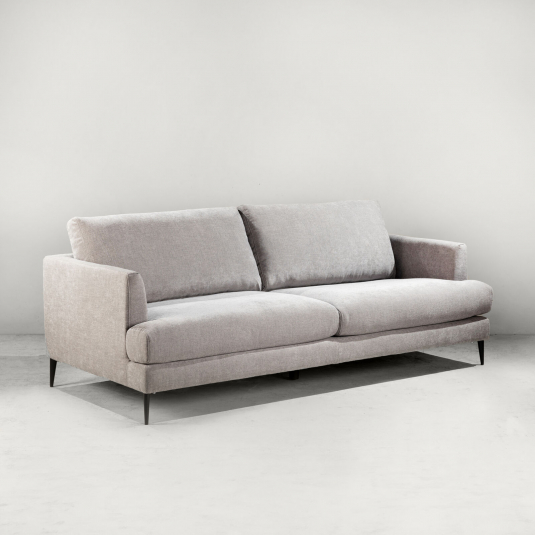 Modern 3 seater sofa in grey 