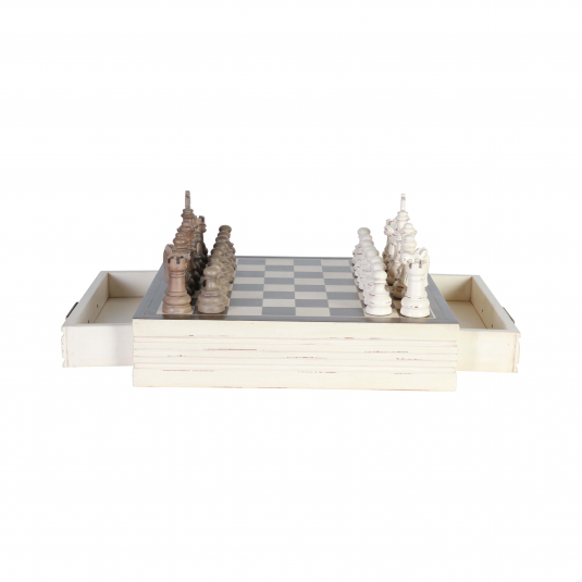 mahogany wood chess set