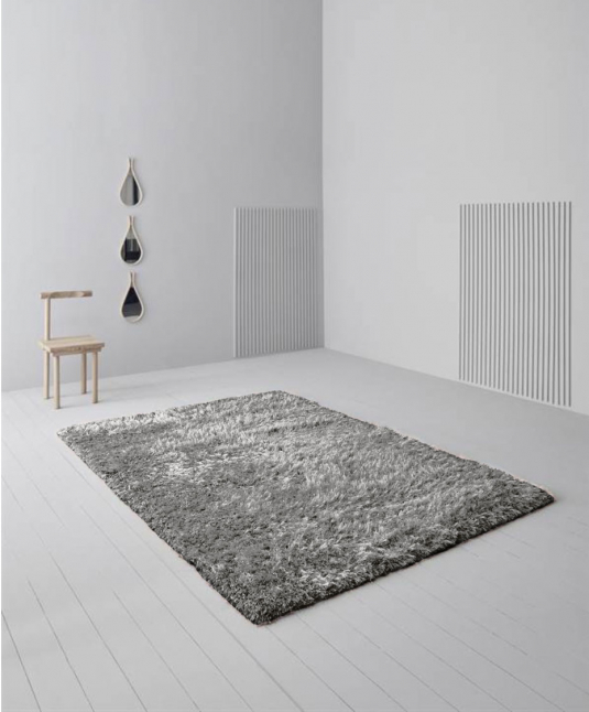 Block & Chisel silver polyester rug