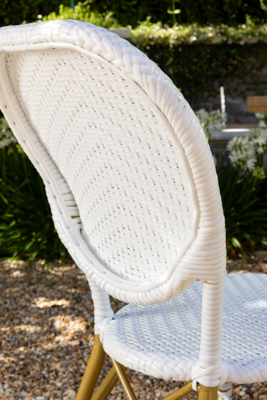 brioche outdoor chair in white