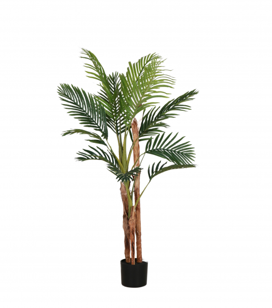 Faux palm tree in pot 