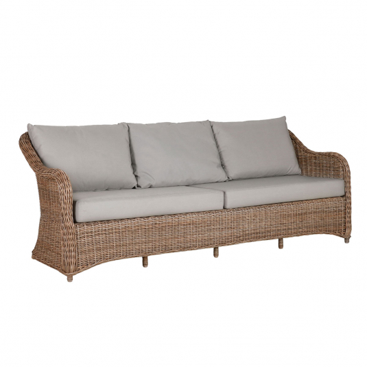 Block & Chisel rattan 3.5 seater outdoor sofa