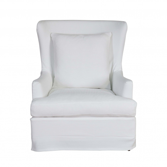 SLIPCOVER OCCASIONAL CHAIR IN WHITE