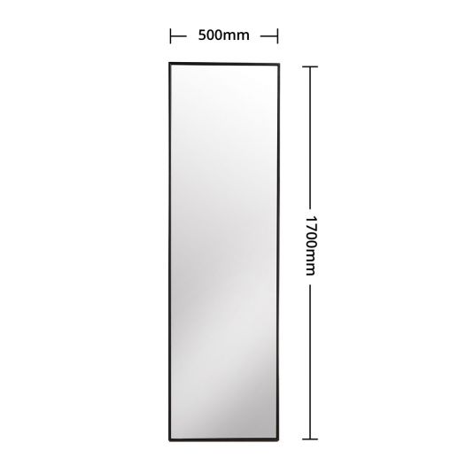 Block & Chisel rectangular standing mirror with black frame