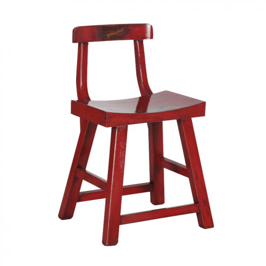 Red lacquered chinese chair