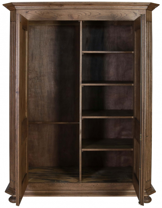 Block & Chisel solid antique weathered oak armoire