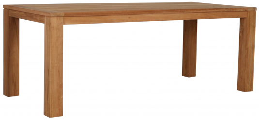 Block & Chisel rectangular outdoor teak wood dining table