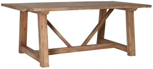 Block & Chisel rectangular recycled elm dining table