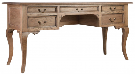 Block & Chisel solid antique weathered oak writing table