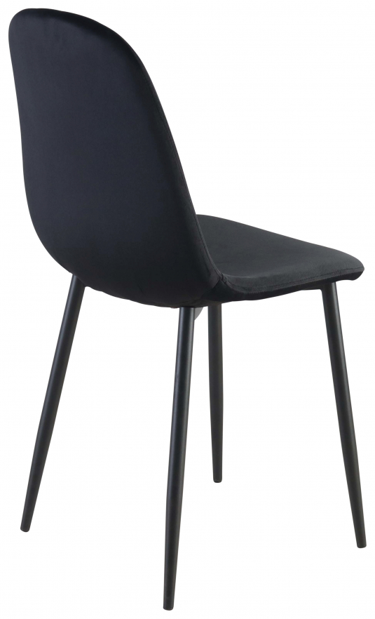 Block & Chisel black velvet upholstered dining chair