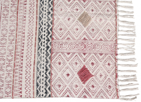 Block & Chisel multi-colour printed cotton rug