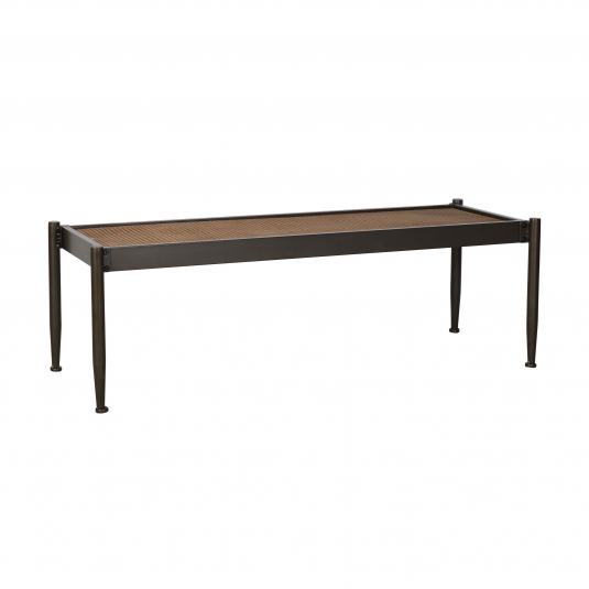 Block and chisel industrial style coffee table 