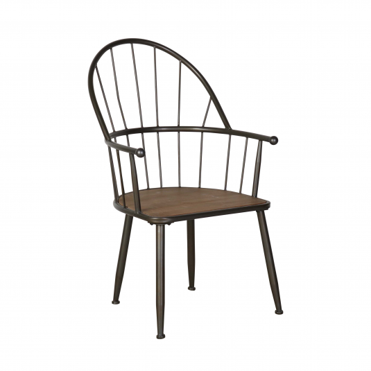 metal and wood farmhouse chair
