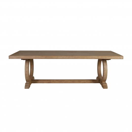 Elm wood dining table